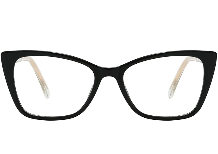 Linear Grid Pattern Colored Core Wire Temple Glasses