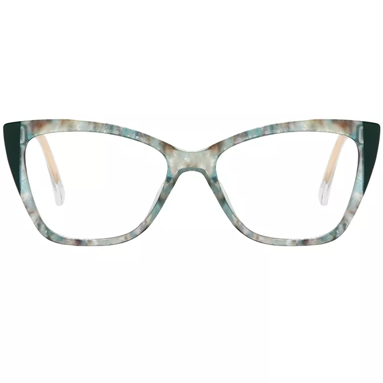 Wave-patterned colored Core Wire Temple TR90 Frames