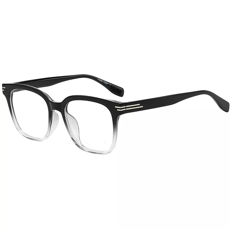 TR90 Bingkai Optik Fesyen Rivet Berjalur Persegi Lutsinar